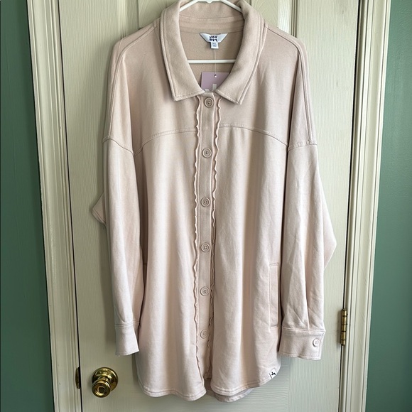 NWT JoyLab Target French Terry Button Down Shacket - Picture 2 of 6